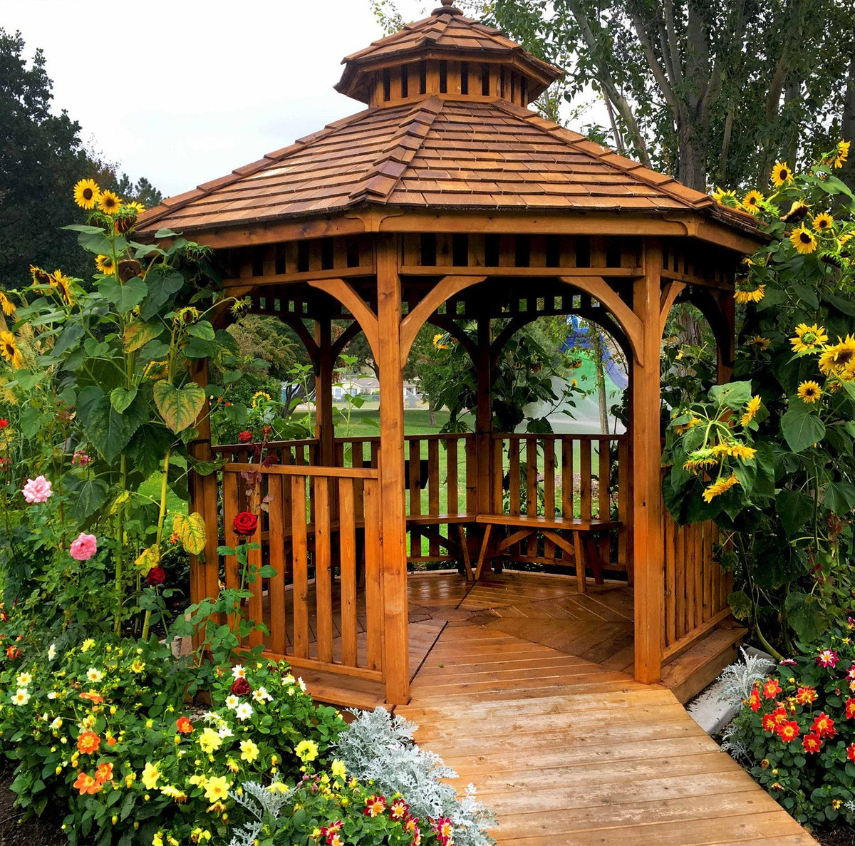 Outdoor Living Today 10′ Bayside Panelized Octagon Gazebo