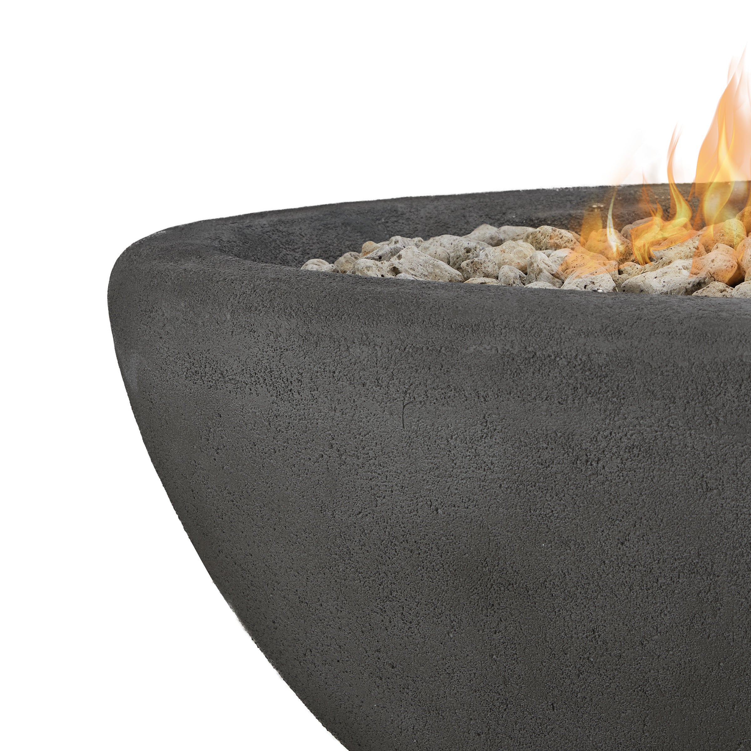 Real Flame Riverside 58" Oval Propane Fire Pit Bowl - 592LP