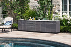 NewAge Outdoor Kitchen 3-Piece Cabinet Set with 3-Drawer, Bar and 36in Grill Cabinet