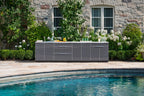NewAge Outdoor Kitchen 3-Piece Cabinet Set with 3-Drawer, Bar and 36in Grill Cabinet