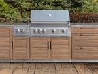NewAge Outdoor Kitchen 3-Piece Cabinet Set with 3-Drawer, Bar and 36in Grill Cabinet