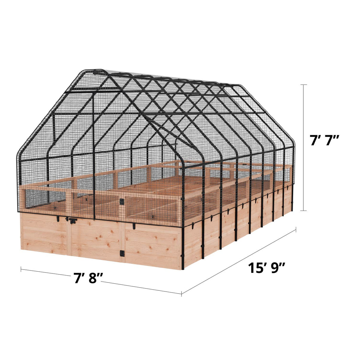 Outdoor Living Today Garden in a Box with Birdnetting Cover | 8 x 16