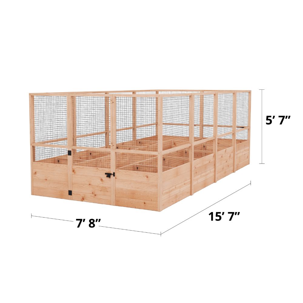 Outdoor Living Today Garden in a Box with Deer Fence | 8 x 16