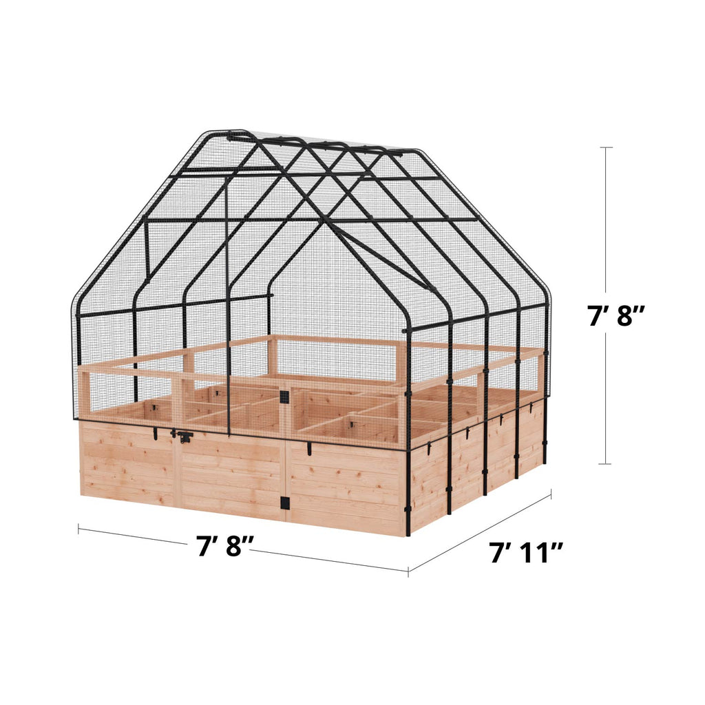 Outdoor Living Today Garden in a Box With Birdnetting Cover | 8 x 8