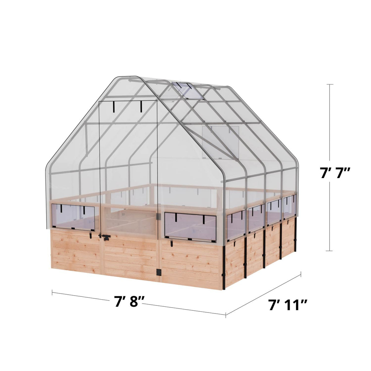 Outdoor Living Today Garden In a Box | 8 x 8 with Greenhouse