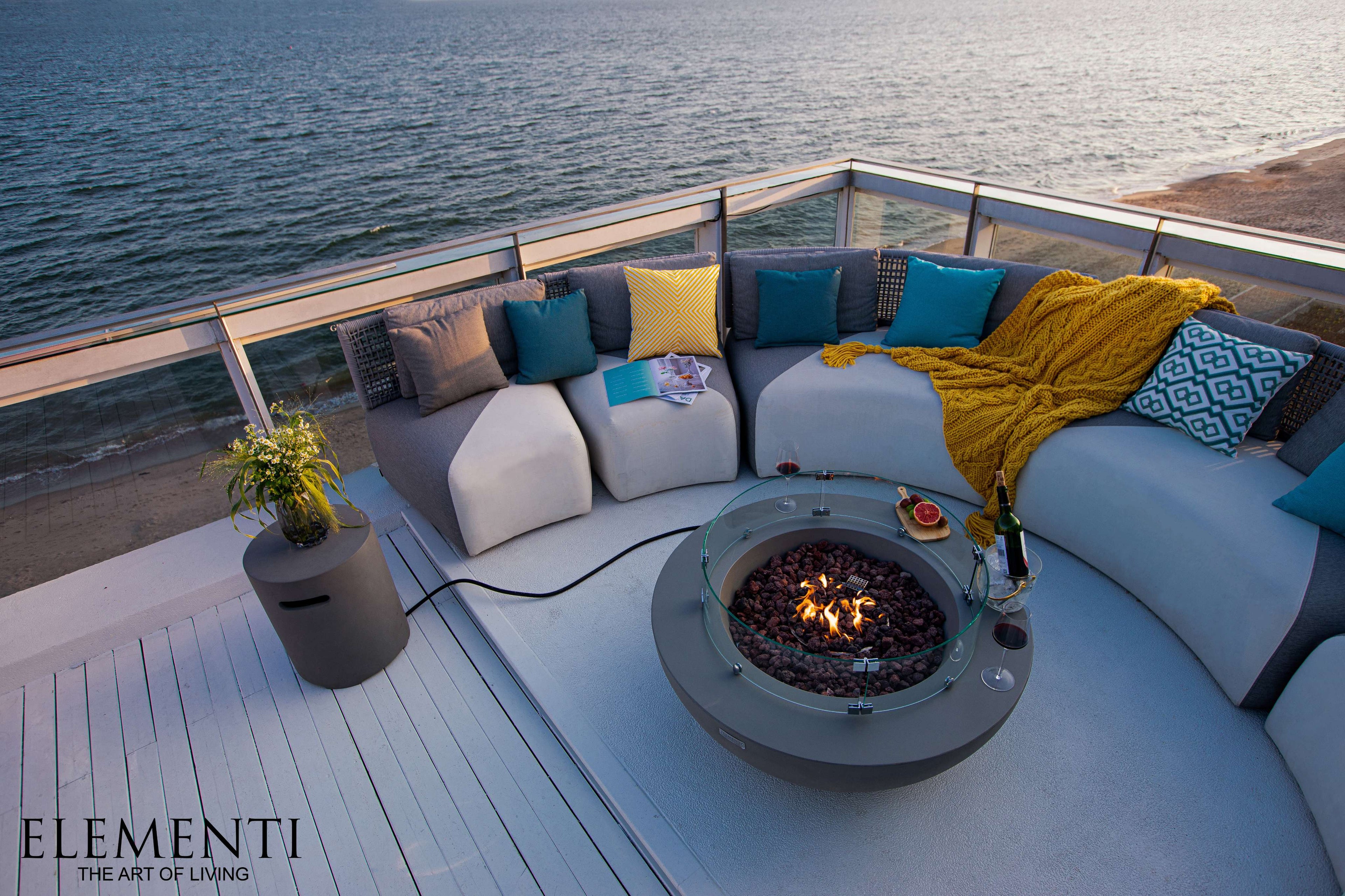 Elementi Lunar Bowl Fire Table