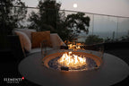 Elementi Plus Colosseo Round Concrete Fire Pit Table