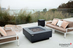 Elementi Plus Bergen Square Concrete Fire Pit Table