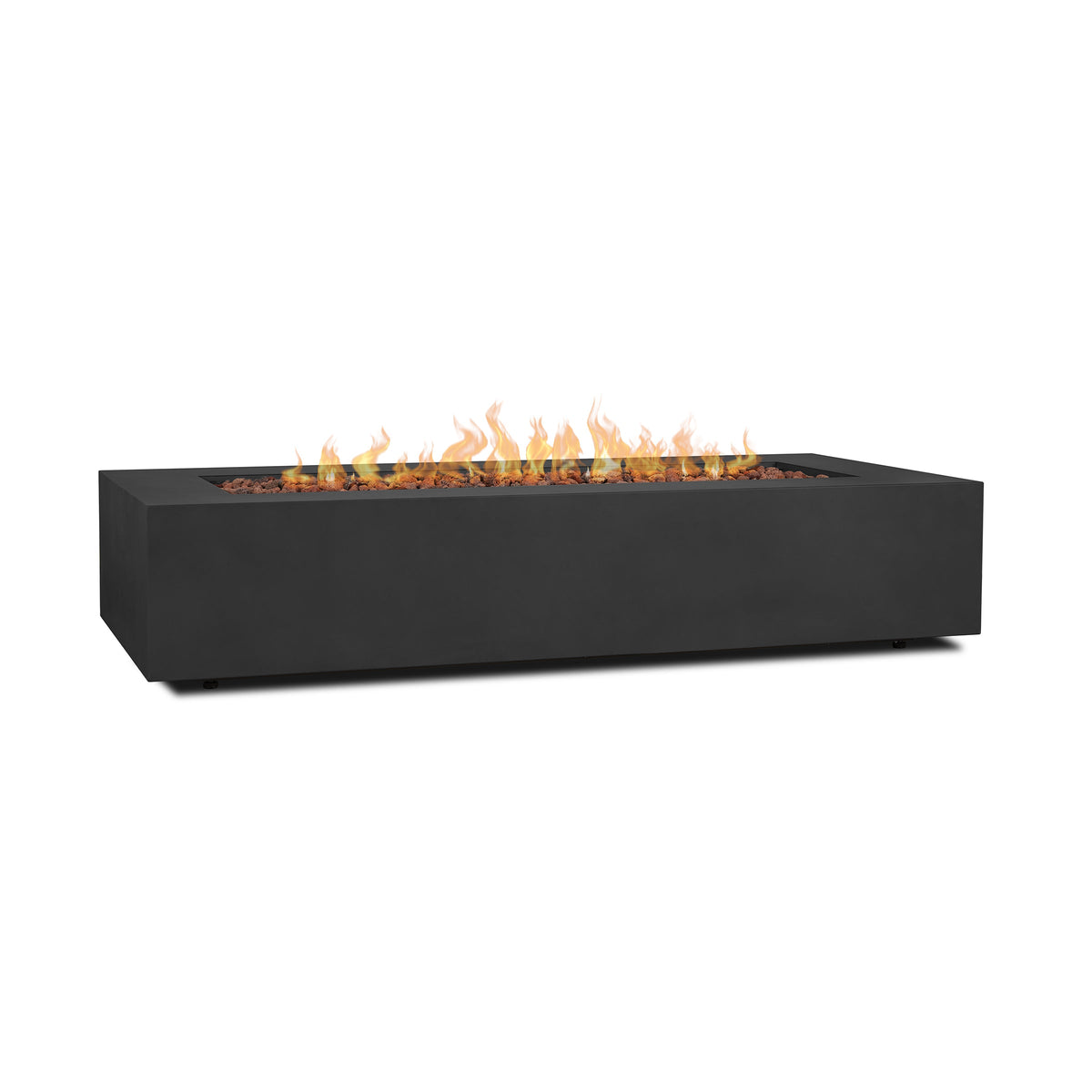Real Flame Aegean 70" Rectangle Propane or Natural Gas Fire Pit Table