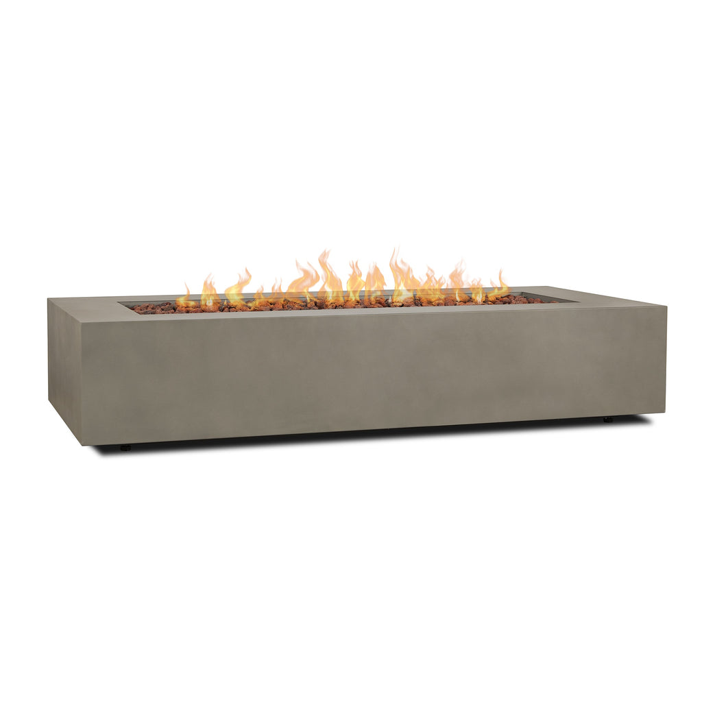 Real Flame Aegean 70" Rectangle Propane or Natural Gas Fire Pit Table