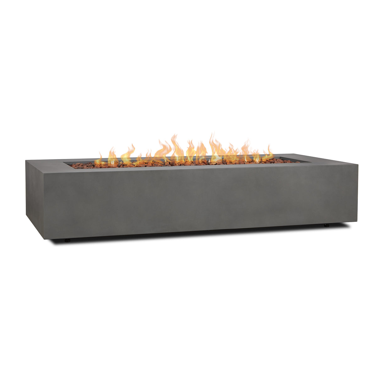 Real Flame Aegean 70" Rectangle Propane or Natural Gas Fire Pit Table