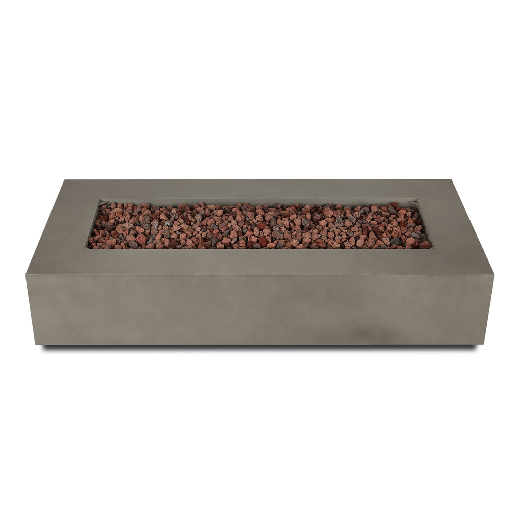 Real Flame Aegean 70" Rectangle Propane or Natural Gas Fire Pit Table