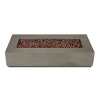 Real Flame Aegean 70" Rectangle Propane or Natural Gas Fire Pit Table