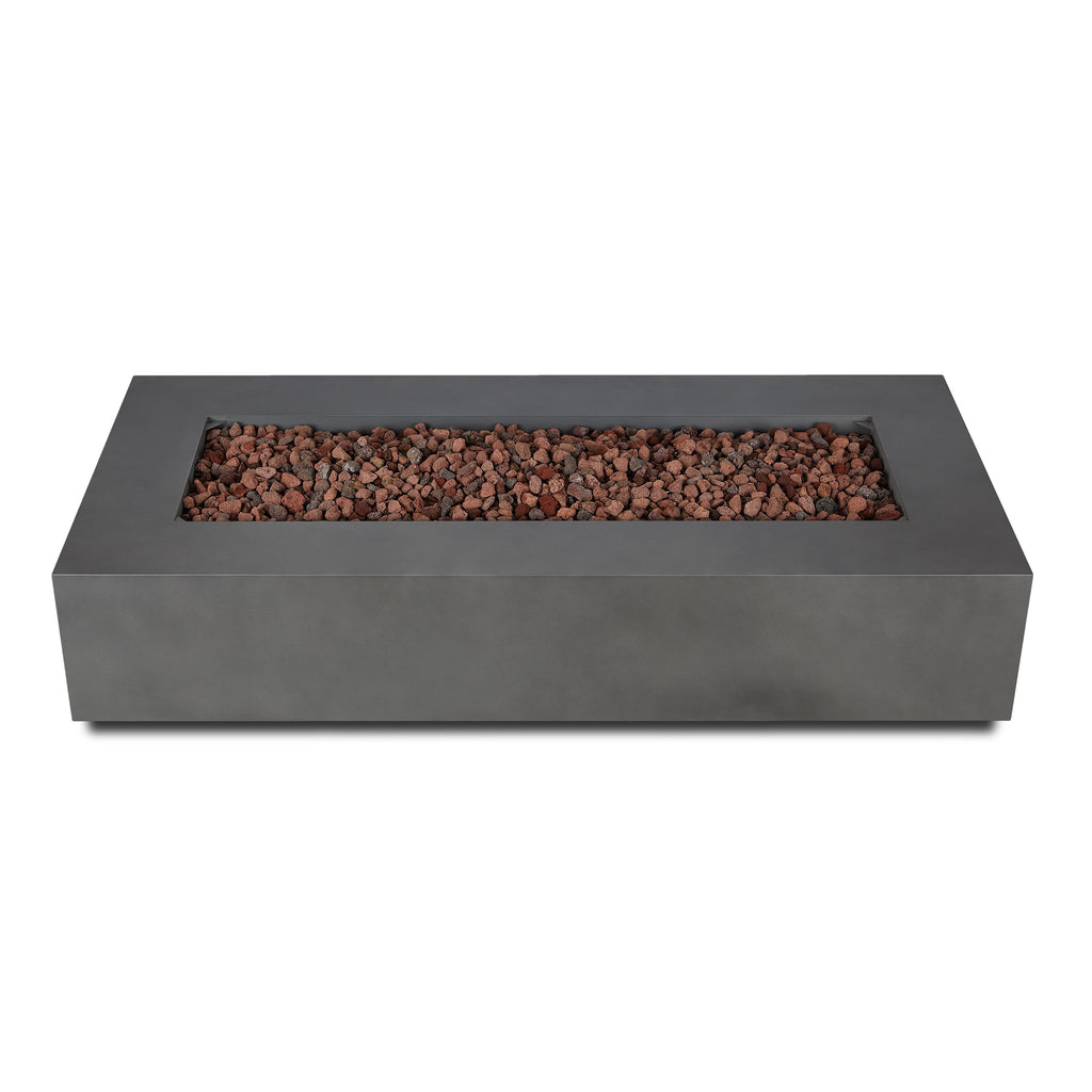 Real Flame Aegean 70" Rectangle Propane or Natural Gas Fire Pit Table