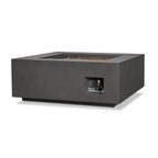 Real Flame Aegean Square Propane or Natural Gas Fire Pit Table