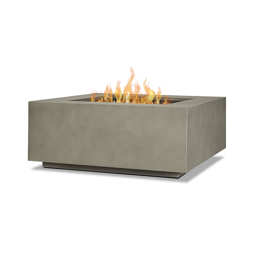Real Flame Aegean Square Propane or Natural Gas Fire Pit Table
