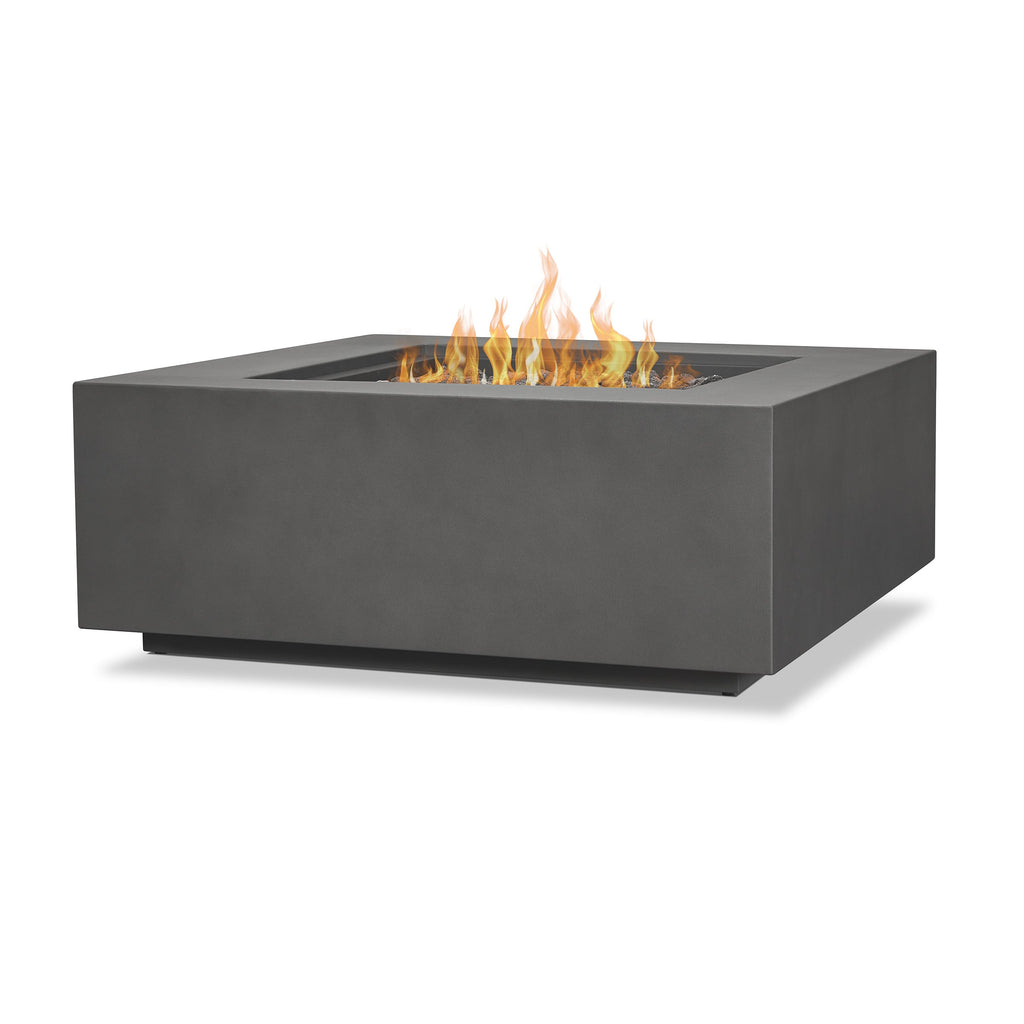 Real Flame Aegean Square Propane or Natural Gas Fire Pit Table