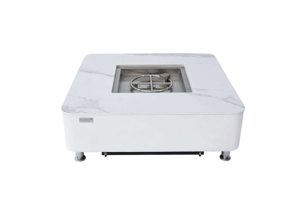 Elementi Plus Annecy Marble Porcelain Fire Table