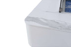 Elementi Plus Annecy Marble Porcelain Fire Table