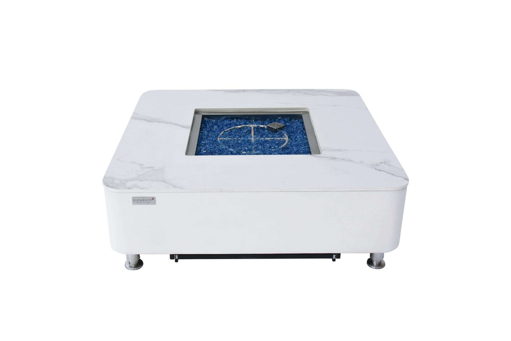 Elementi Plus Annecy Marble Porcelain Fire Table