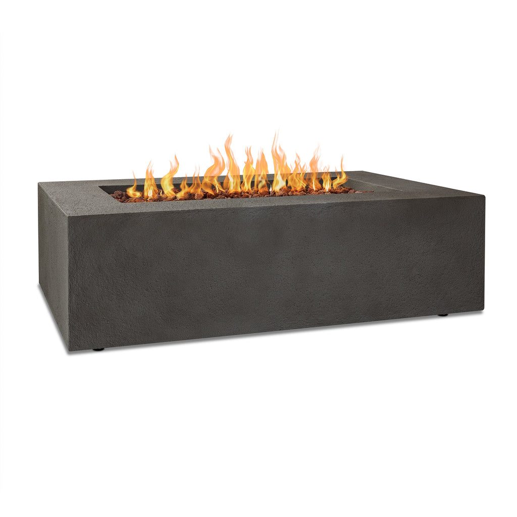 Real Flame Baltic Rectangle Fire Pit Table Propane/Natural Gas