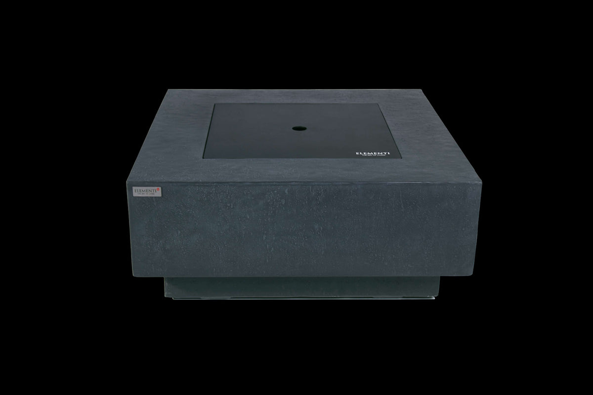 Elementi Plus Bergen Square Concrete Fire Pit Table