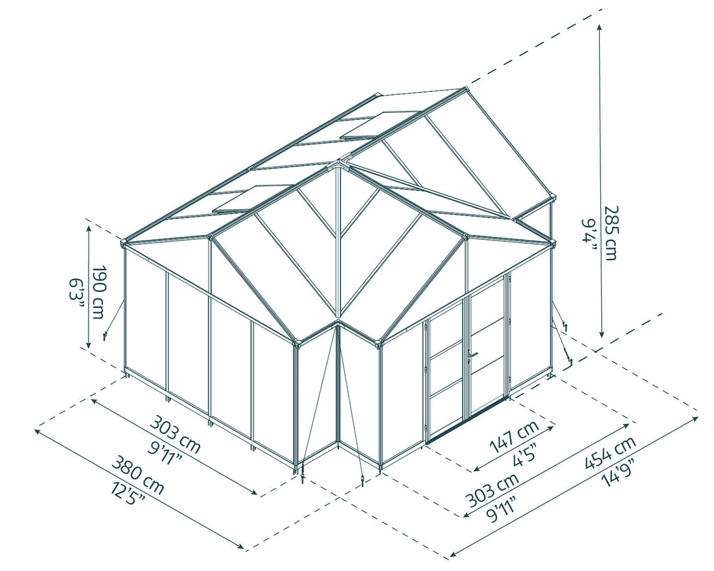 Canopia Triomphe Chalet 12' x 15' Greenhouse