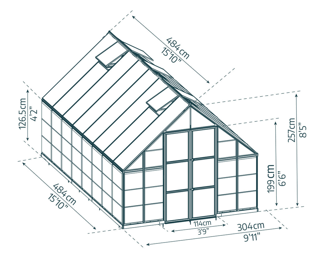 Canopia Balance 10' Greenhouse - Silver