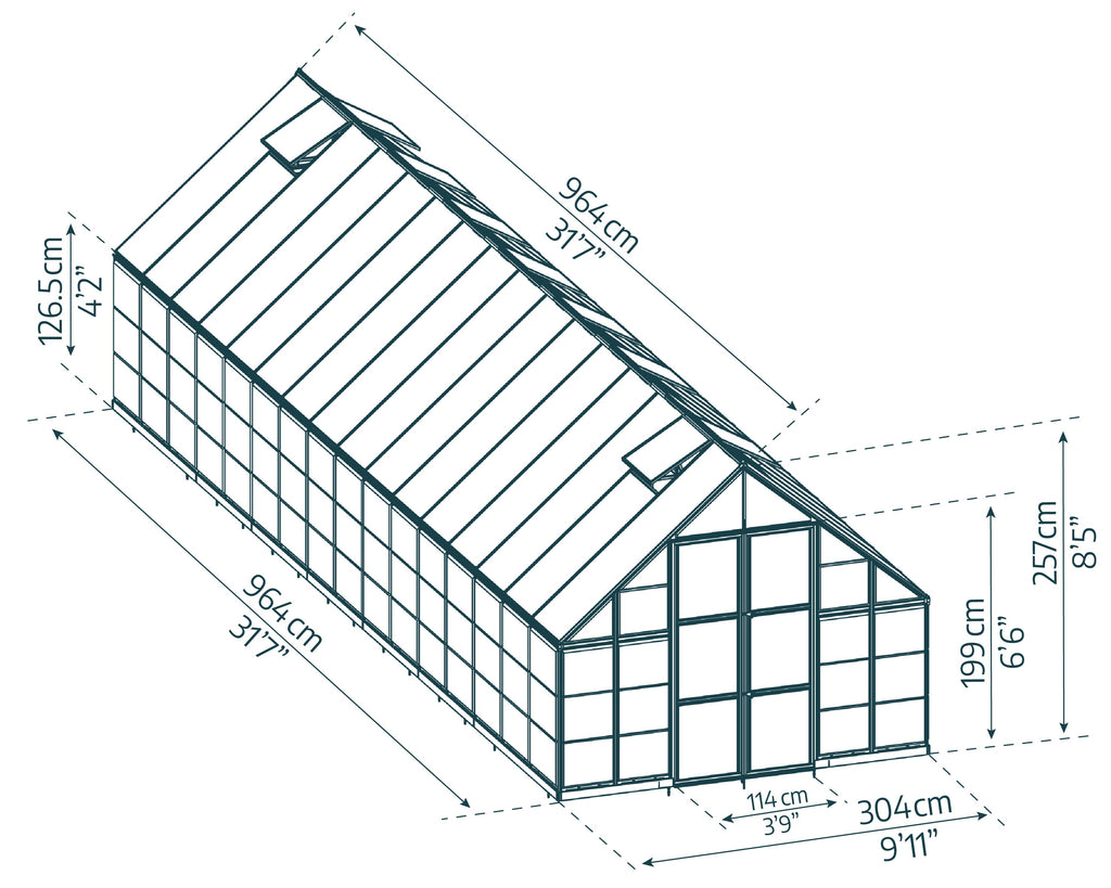 Canopia Balance 10' Greenhouse - Silver