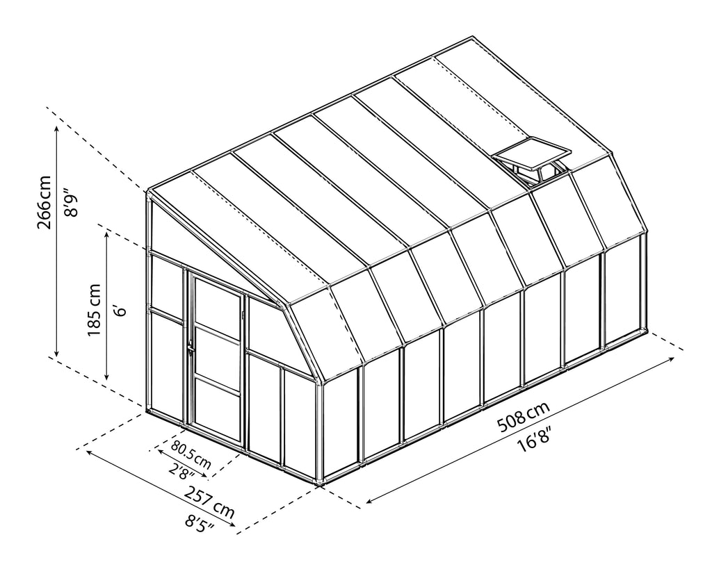 Canopia Sun Room 8' - White