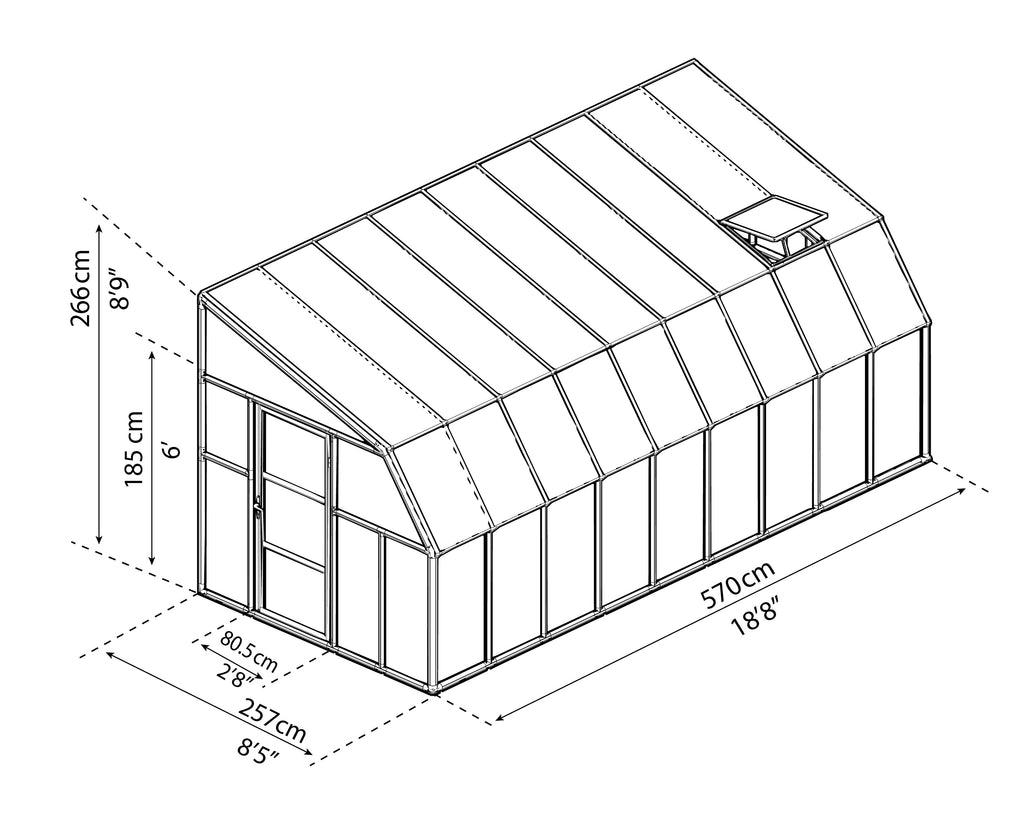 Canopia Sun Room 8' - White