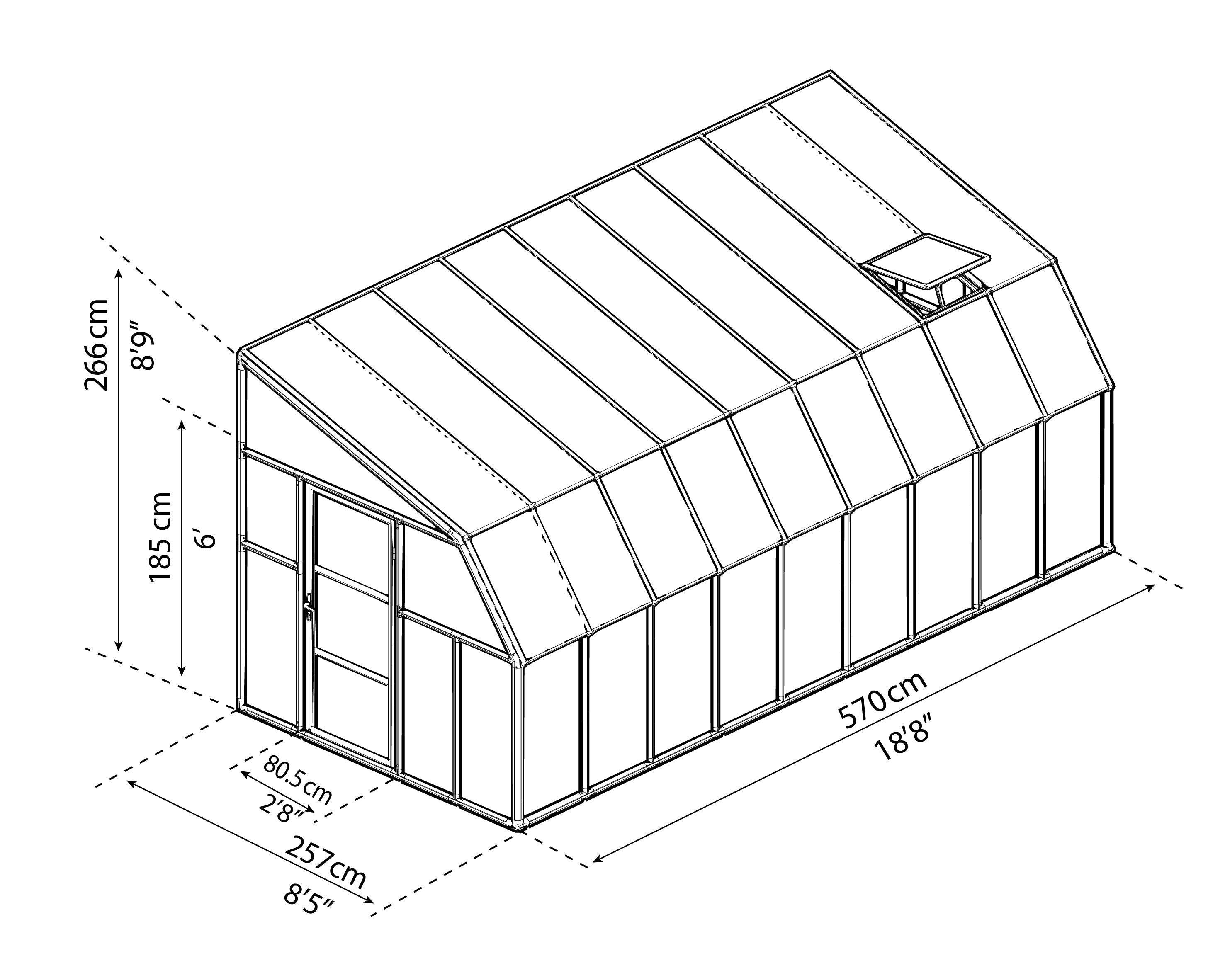 Canopia Sun Room 8' - White