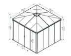 Canopia Ledro Enclosed Gazebo - Gray