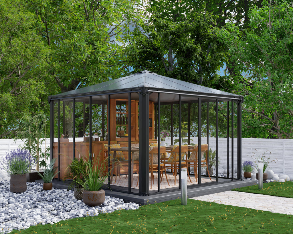 Canopia Ledro Enclosed Gazebo - Gray