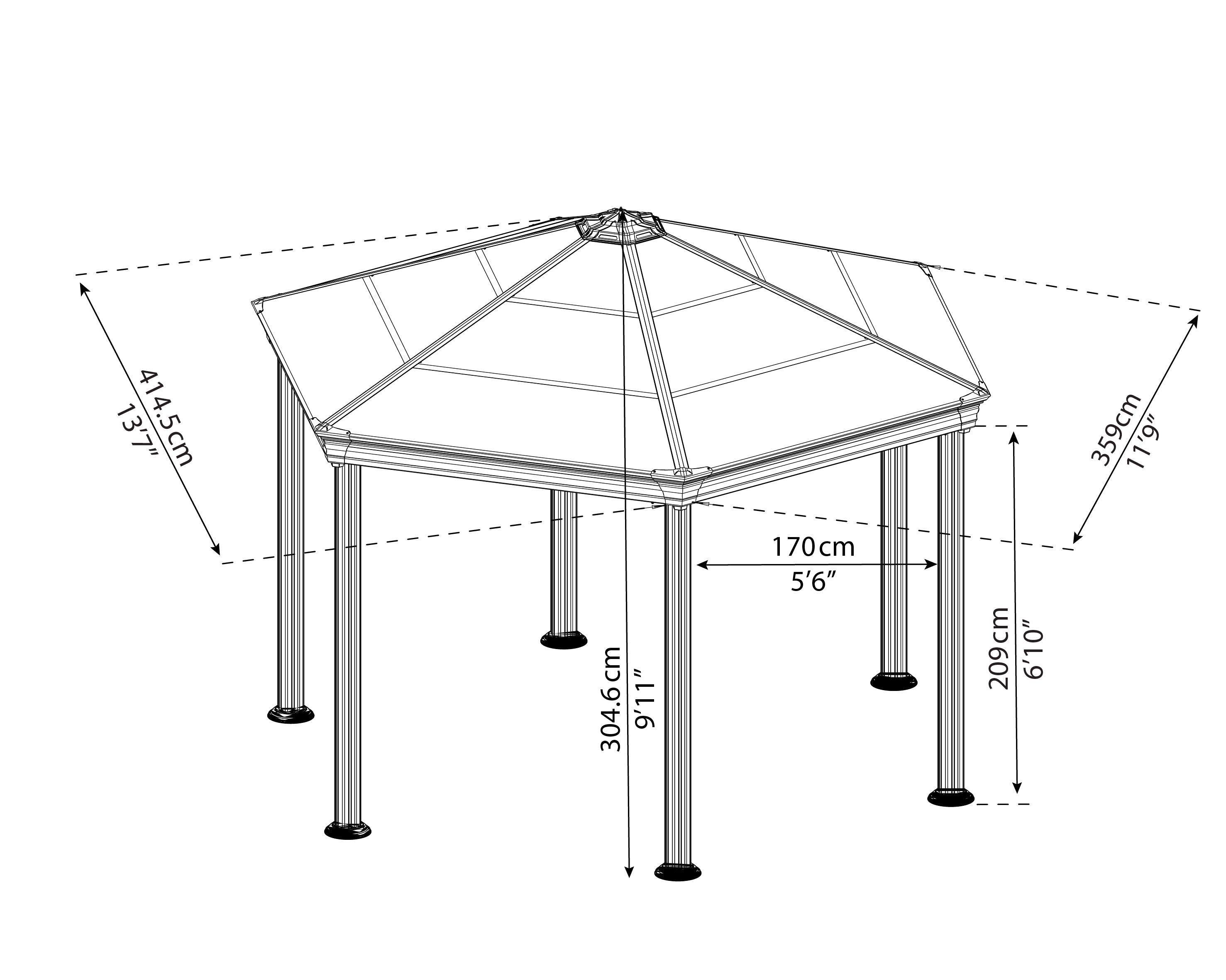 Canopia Roma 12' x 14' Gazebo