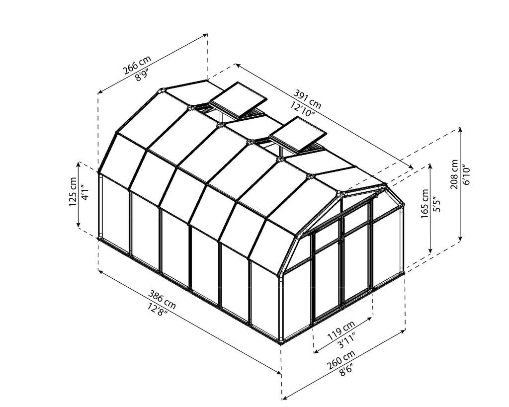Canopia Hobby Gardener 8' Greenhouse