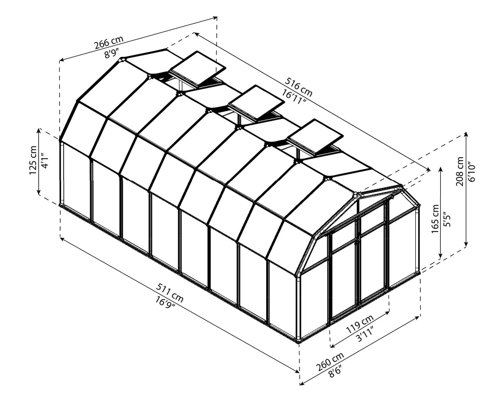 Canopia Hobby Gardener 8' Greenhouse