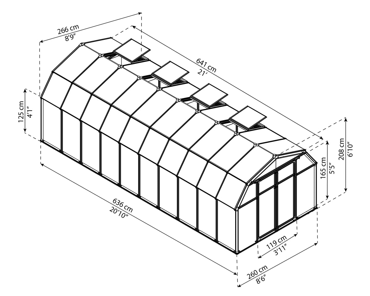 Canopia Hobby Gardener 8' Greenhouse