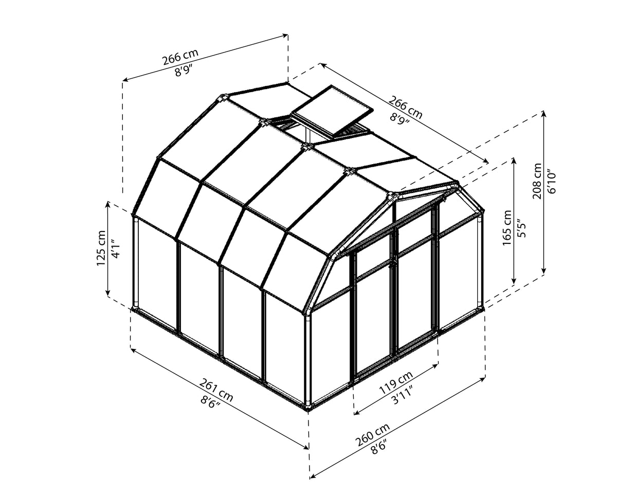 Canopia Hobby Gardener 8' Greenhouse