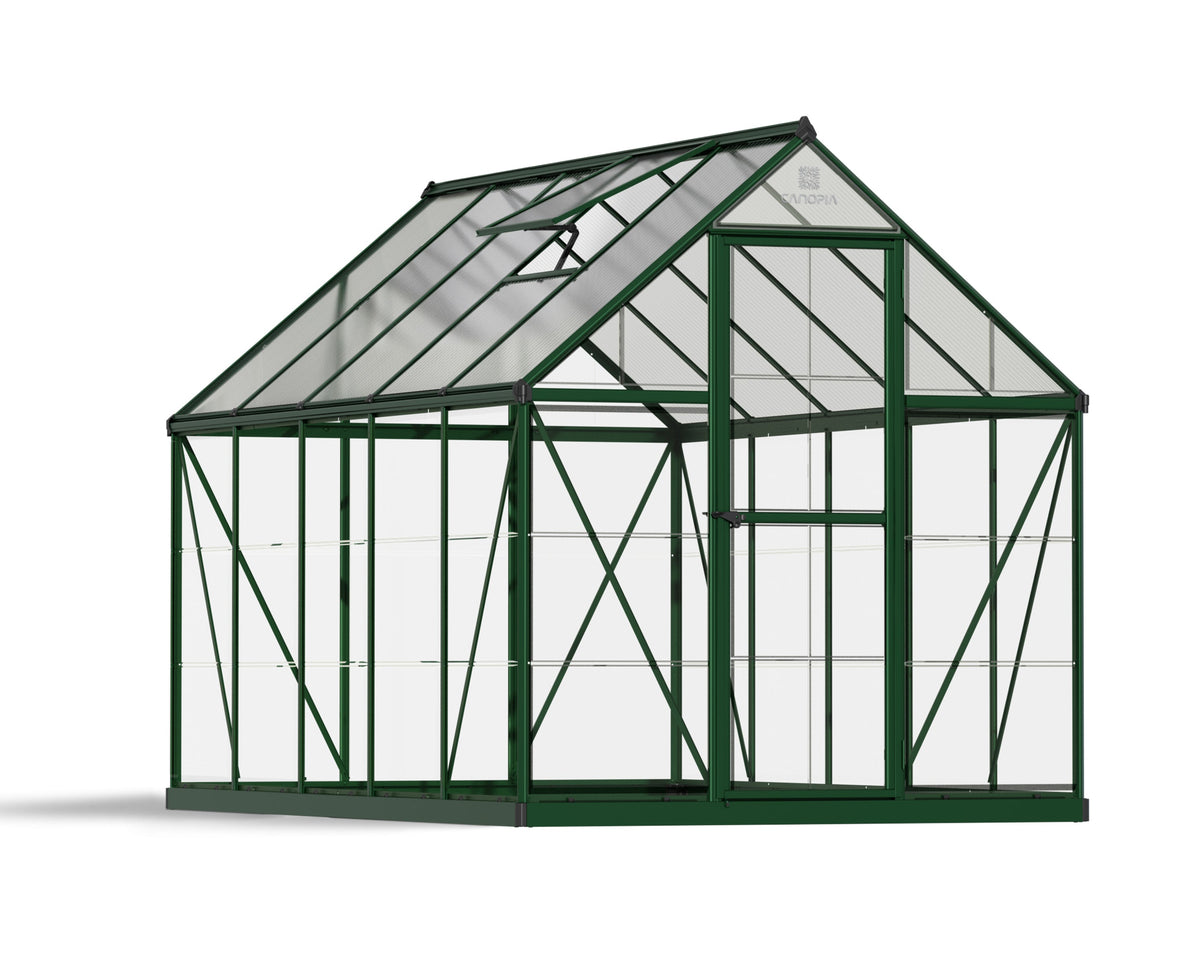 Canopia Hybrid 6' x 10' Greenhouse - Silver/Green/Gray