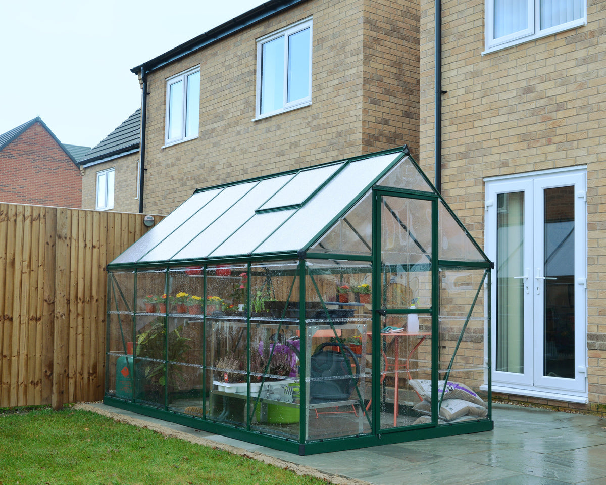 Canopia Hybrid 6' x 10' Greenhouse - Silver/Green/Gray