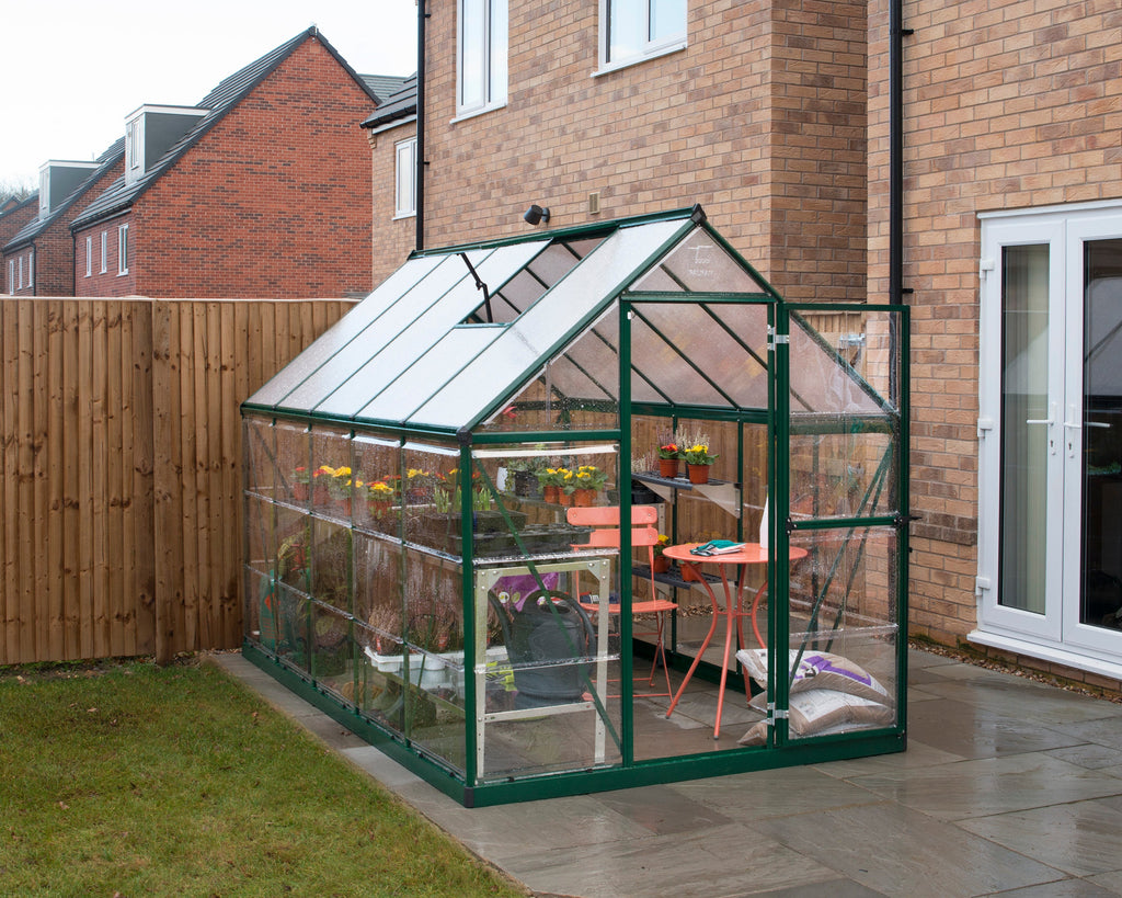Canopia Hybrid 6' x 10' Greenhouse - Silver/Green/Gray