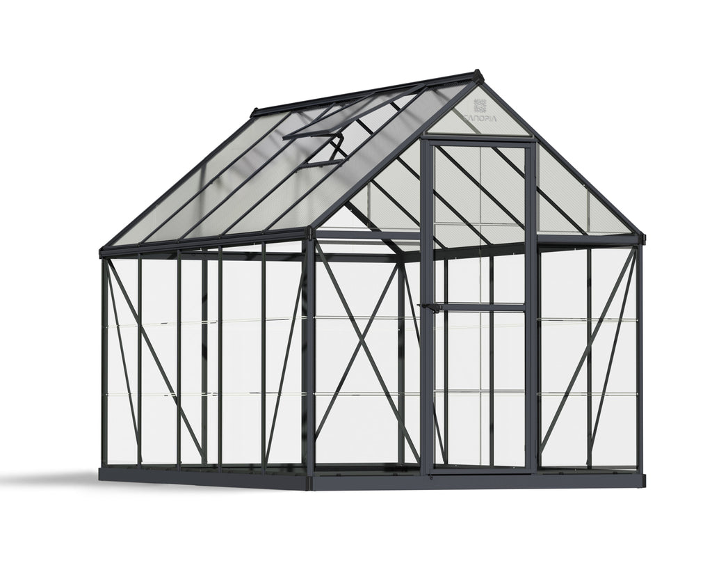 Canopia Hybrid 6' x 10' Greenhouse - Silver/Green/Gray