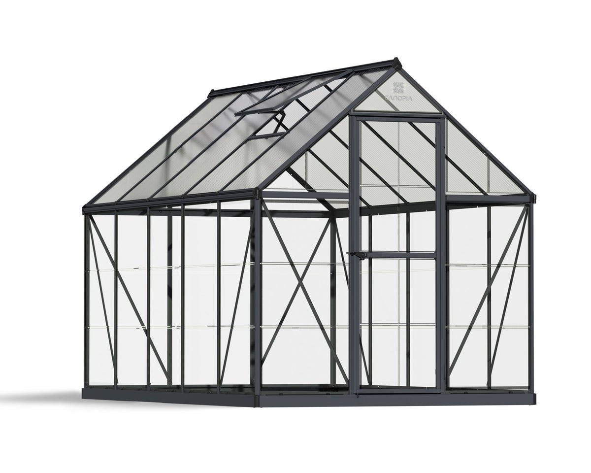 Canopia Hybrid 6' x 10' Greenhouse - Silver/Green/Gray