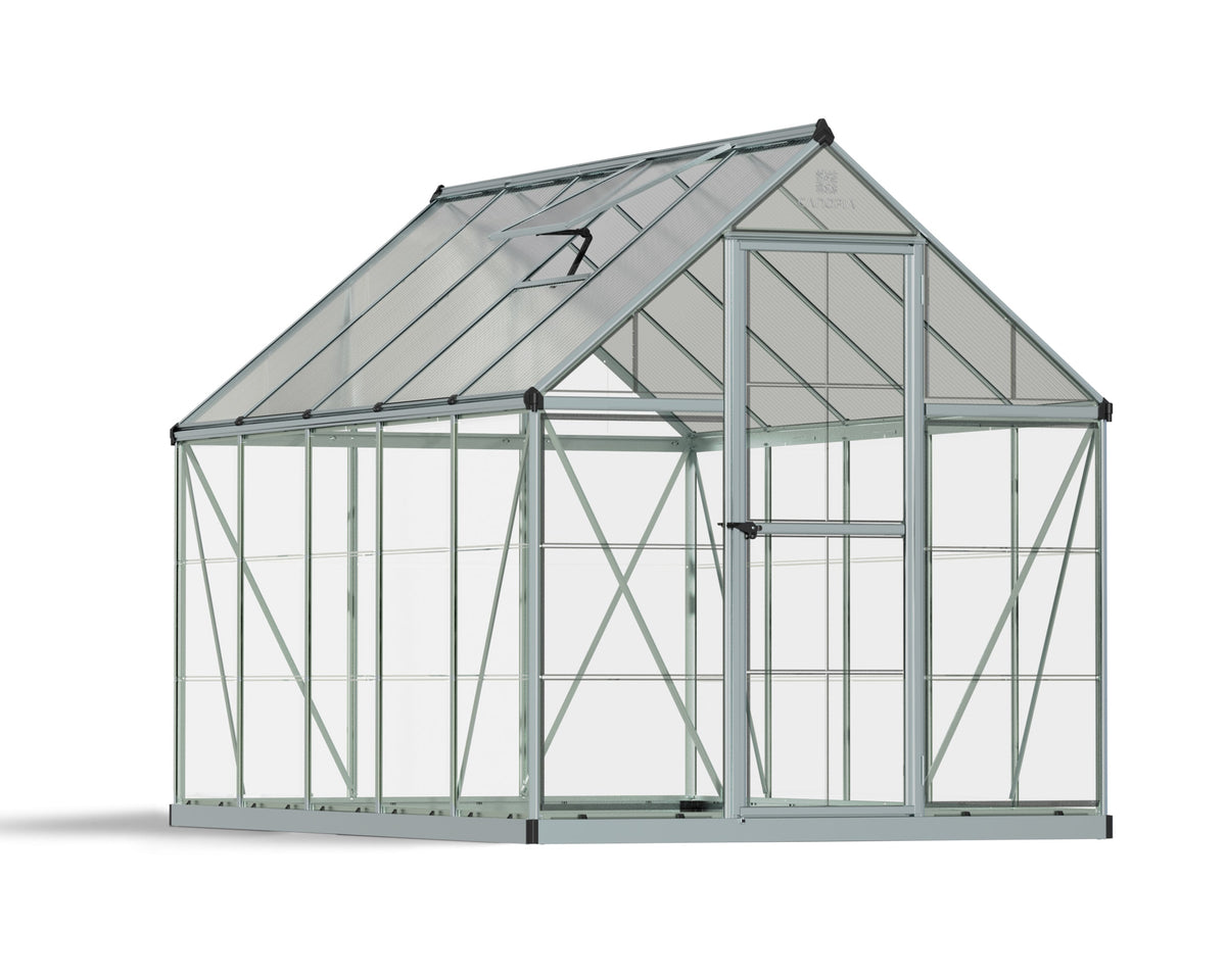 Canopia Hybrid 6' x 10' Greenhouse - Silver/Green/Gray