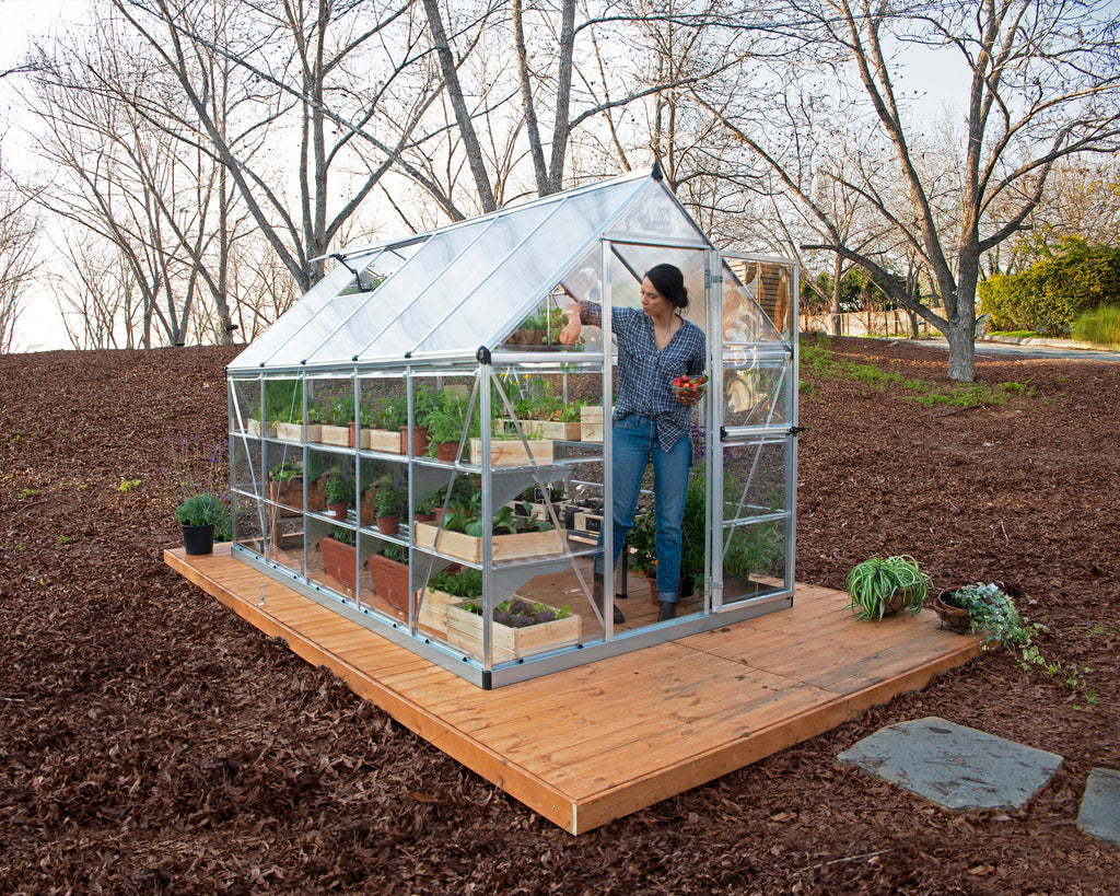 Canopia Hybrid 6' x 10' Greenhouse - Silver/Green/Gray