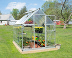 Canopia Hybrid 6' x 10' Greenhouse - Silver/Green/Gray