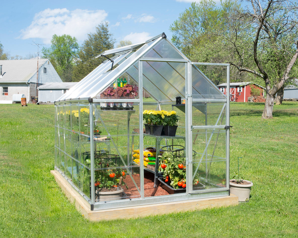Canopia Hybrid 6' x 10' Greenhouse - Silver/Green/Gray