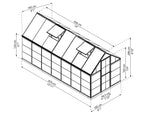 Canopia Hybrid 6' x 14' Greenhouse - Silver