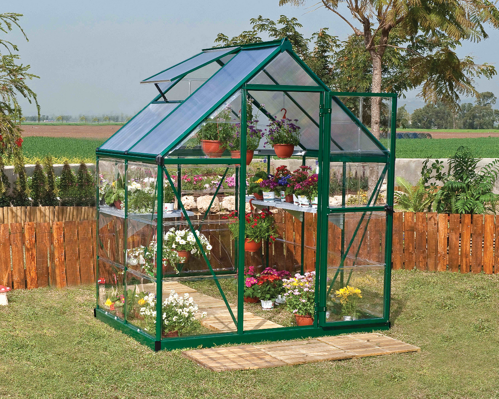 Canopia Hybrid 6' x 4' Greenhouse - Silver/Green/Gray